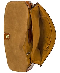 Patricia Nash Chalaronne Medium Leather Hydrangea Embellishment Clutch Crossbody Bag