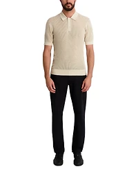 Karl Lagerfeld Paris Men's Short-Sleeve Regular-Fit Polo Sweater