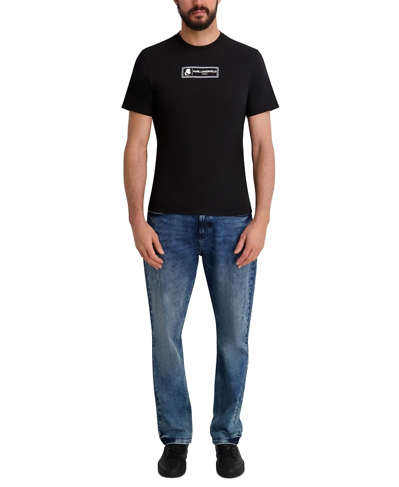 Karl Lagerfeld Paris Men's Regular-Fit Short-Sleeve Crewneck T-Shirt