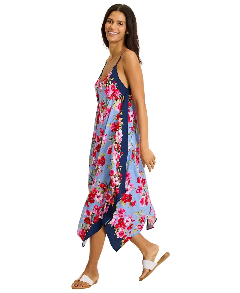 Tommy Bahama Women's Chambray Scarf Swim Dress