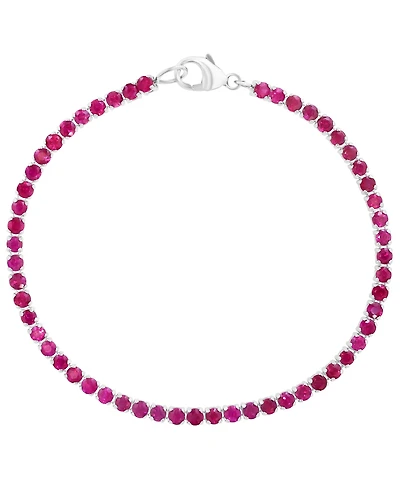 Effy Collection Ruby (4.2 ct. t.w.) Bracelet Sterling Silver (Also Available Sapphire)