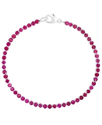 Effy Collection Ruby (4.2 ct. t.w.) Bracelet Sterling Silver (Also Available Sapphire)