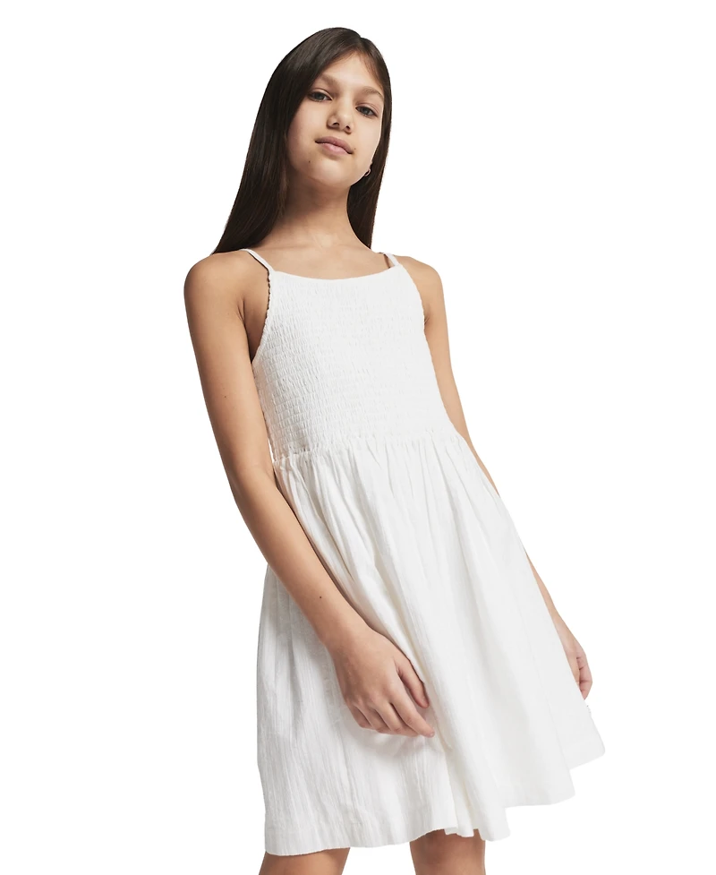 Calvin Klein Girls' 7-16 Smocked Sundress