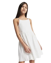 Calvin Klein Girls' 7-16 Smocked Sundress