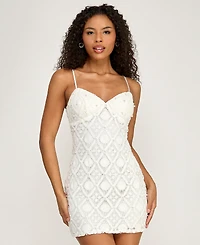 Seni & Cade Juniors' V-Neck Sleeveless Dress