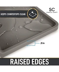 Silicone Utensil Rest with Drip Pad for Multiple Utensils