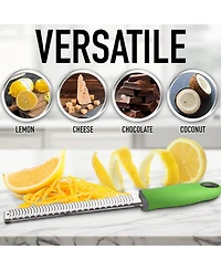 Zulay Kitchen Handheld Stainless Steel Cheese Grater & Zester