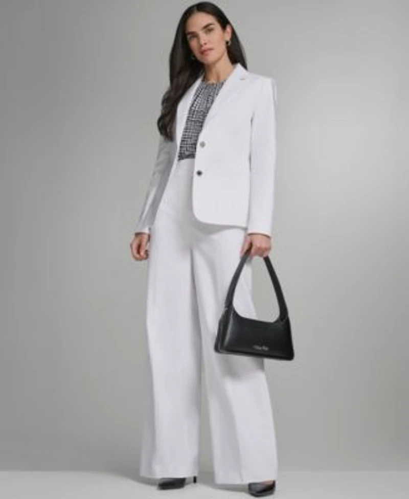 Calvin Klein Petite Two Button Jacket Modern Fit Pants