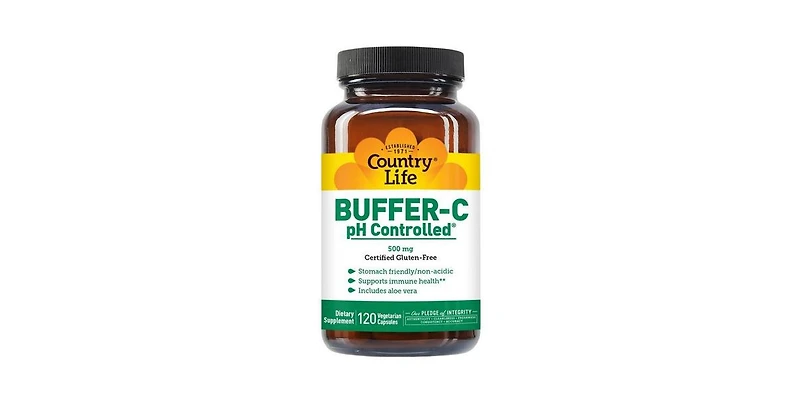 Country Life Buffer-c pH Controlled ,500 mg ,120 Caps