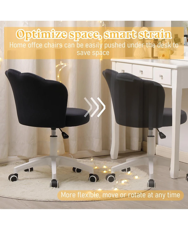 Dyhome Kitchen Chairs Mid-Century Modern Dining Set of 6, Room Chairs, Polyester Upholstered Wishbone Chair