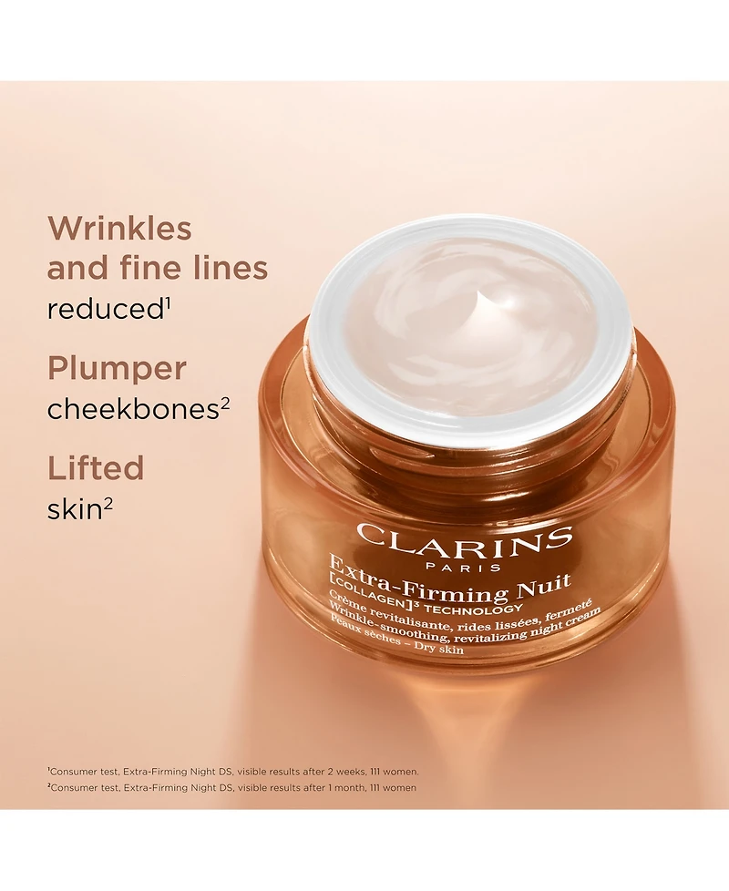 Clarins Extra-Firming Night Refillable Dry Skin Moisturizer, 1.7 oz.