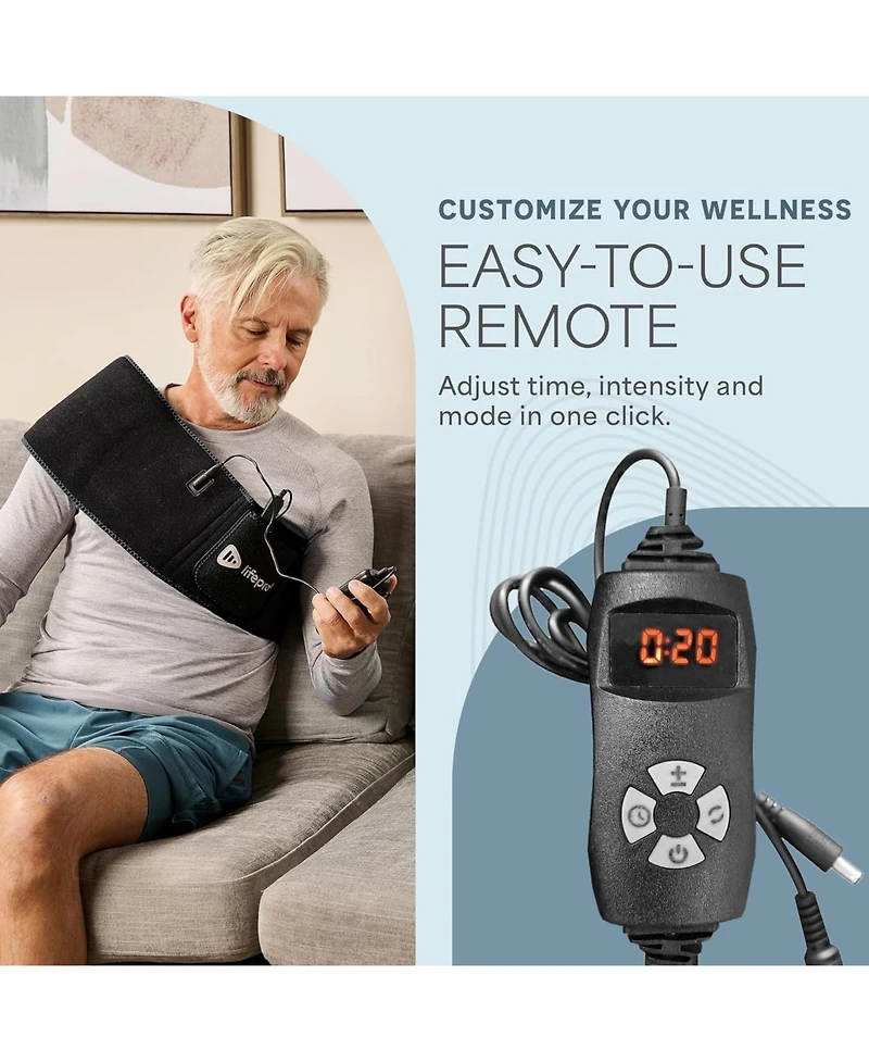 LifePro Red Light Therapy Belt – Near Infrared & Red Light for Pain Relief, Muscle Soreness, Inflammation, and Joint Therapy