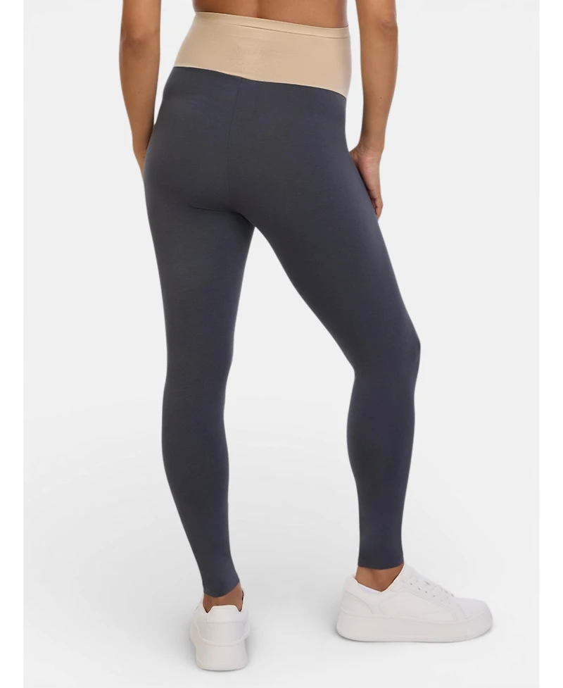 Motherhood Maternity Women's Essential Stretch Secret Fit Over the Belly Leggings
