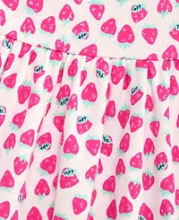 First Impressions Baby Girls' 0M-24M Strawberry-Print Dress, Macy's Exclusive