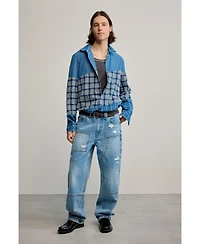 Desigual Men's Patch checks shirt