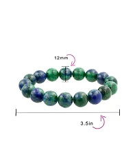 Bling Jewelry Natural Stones Multi Color Big Round Bead 12MM Strand Stackable Stretch Bracelet