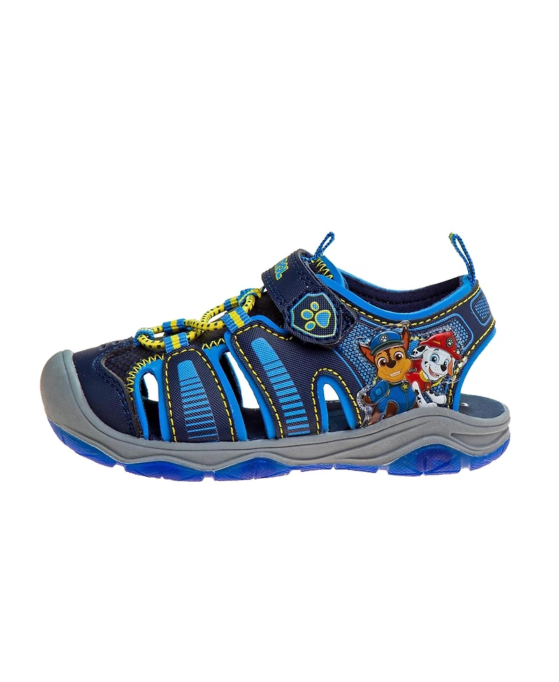 Nickelodeon Big Boys Paw Patrol Hook & Loop Closed Toe Sport Sandals Protection Outdoor Durable