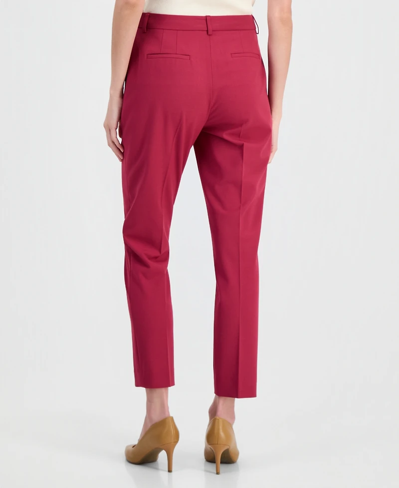 Tahari Asl Women's Shannon Straight-Leg Ankle Pants