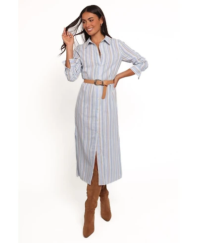 Petal and Pup Women's Caprice Long Sleeve Button Down Maxi Dress