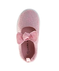 Laura Ashley Little Girls Mj Style Sneakers Classic, Comfortable, and Easy Slip On Shoes (Toddler 5-10)