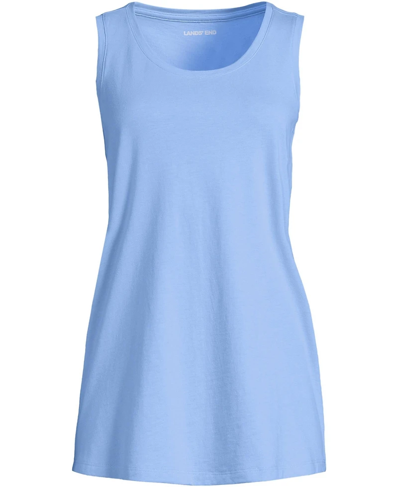 Lands' End Women's Supima Cotton Tunic Tank Top