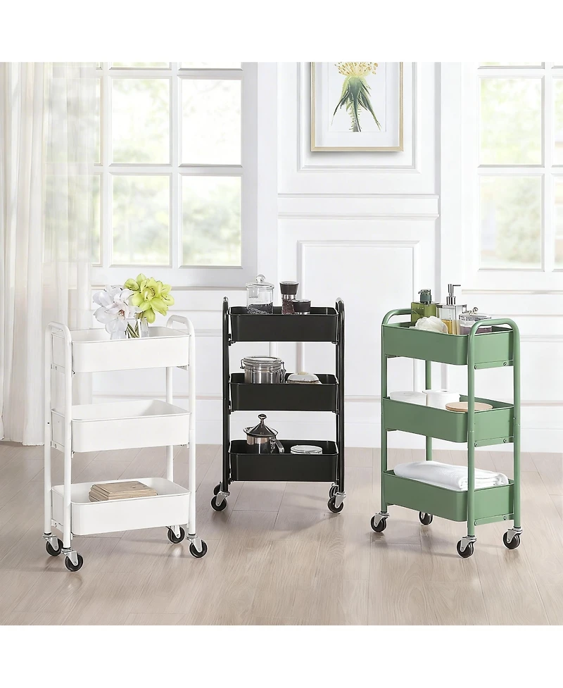 Yigii 3-Tier Compact Rolling Storage Cart