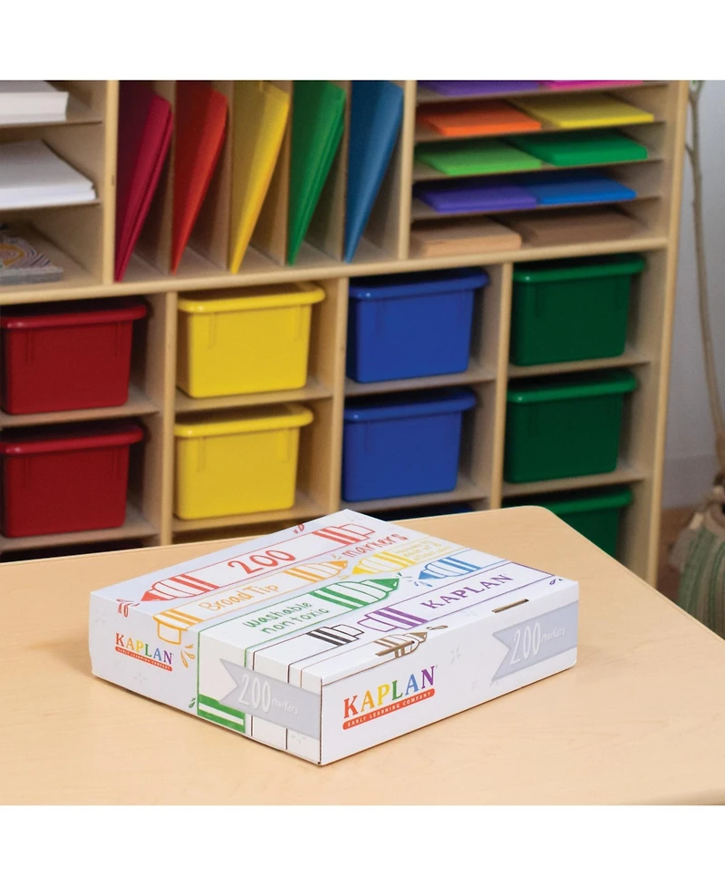 Kaplan Early Learning Broad Tip Marker Class Pack 200 Per Box