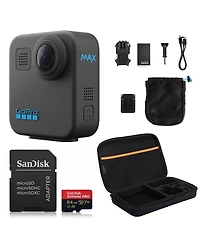 GoPro Max 360 Action Camera Bundle with Media and Carry Case