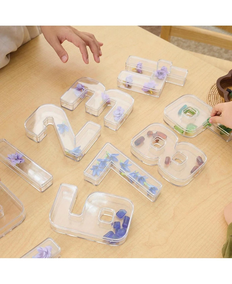 Kaplan Early Learning Numbers 0 through 9 Loose Parts Trays