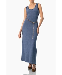 Ivonne Women's Scoop Neck Long Dress