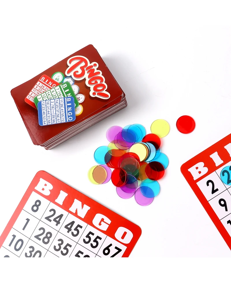Gse Games & Sports Expert Bingo Calling Cards, Stiffness Bingo Game Cards with High Visibility Numbers