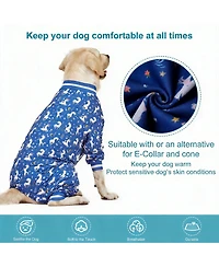 Aronkl Large Dog Comfortable Pajamas for Recovery and Sleep