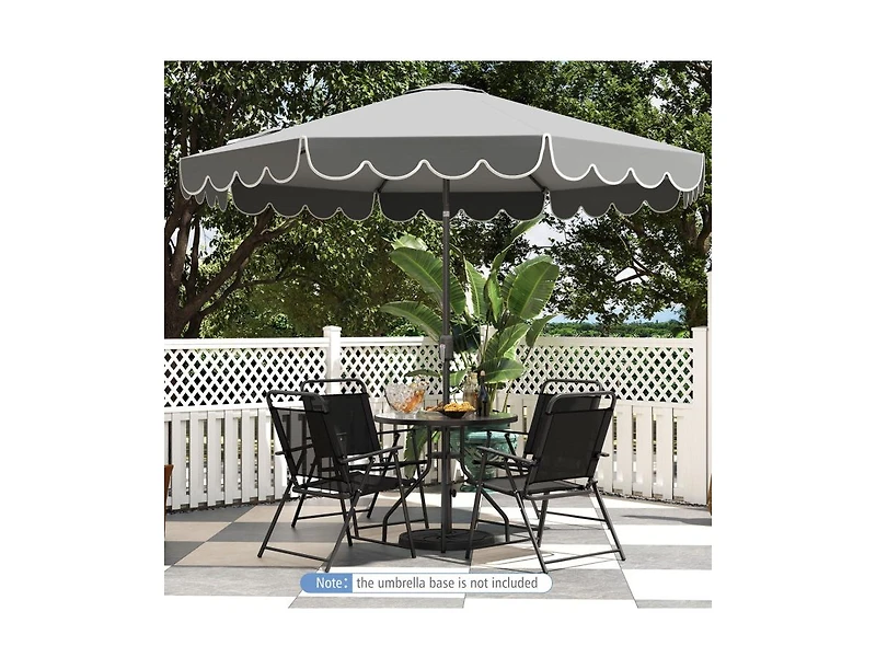 10 Ft Outdoor Market Umbrella with Crank and Tilt