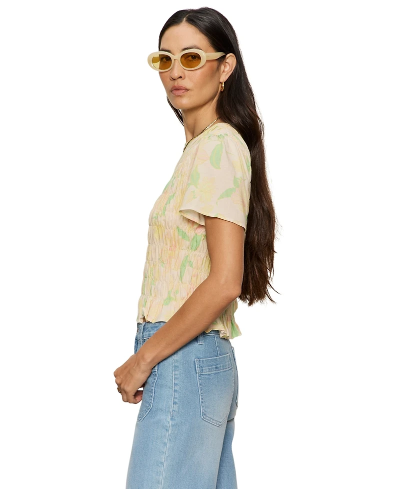 Sanctuary Women's Better Together Floral Smocked Top