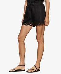 Sanctuary Women's Scallop Pull-On Shorts