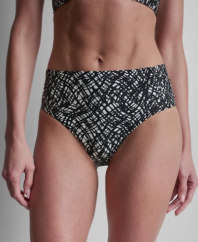 Dkny Women's High-Waist Side-Shirred Bikini Bottoms