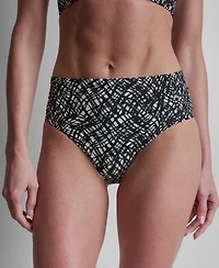 Dkny Women's High-Waist Side-Shirred Bikini Bottoms