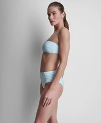 Dkny Women's Shirred U-Wire Bandeau Bikini Top