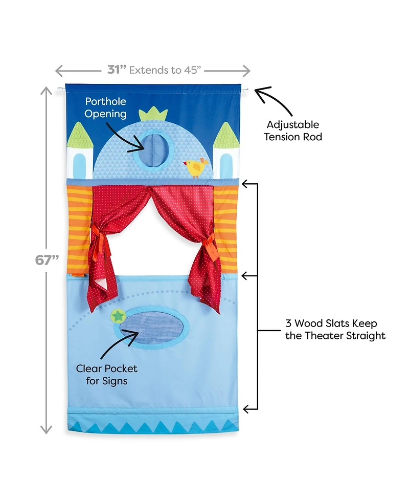 Haba Doorway Puppet Theater - Space Saver with Adjustable Rod