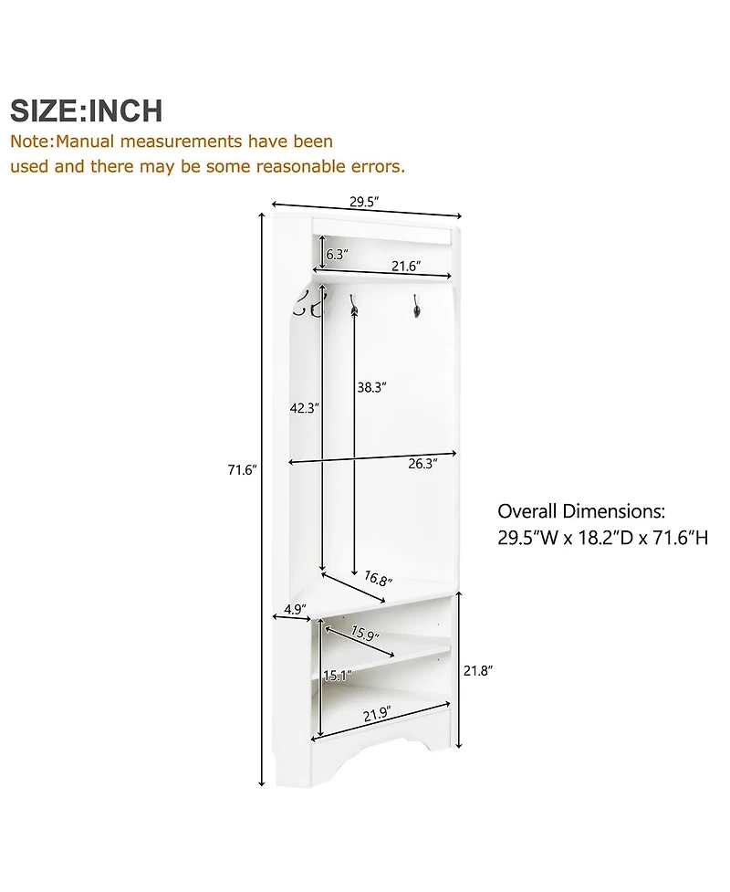 Rainsken Corner Hall Tree