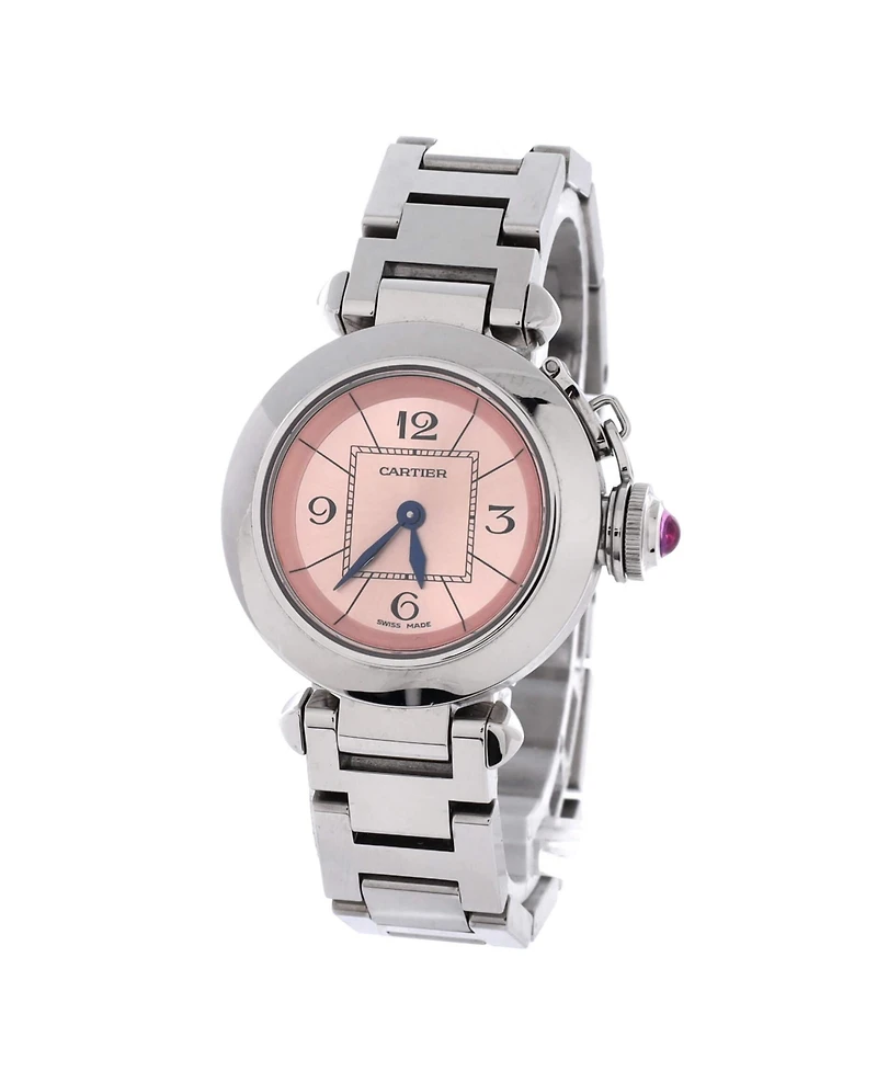 Pre-Owned Cartier Miss Pasha Quartz Watch in Stainless Steel 27mm