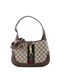 Pre-Owned Balenciaga Small x Gucci The Hacker Project Jackie 1961 Hobo Bb Coated Canvas