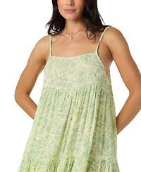 O'Neill Women's Saltwater Essentials Rilee Printed Pull-On Mini Cover-Up Dress