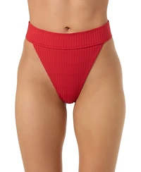 O'Neill Women's Shorebreak Rib Santa Barbara High-Rise Bikini Bottom