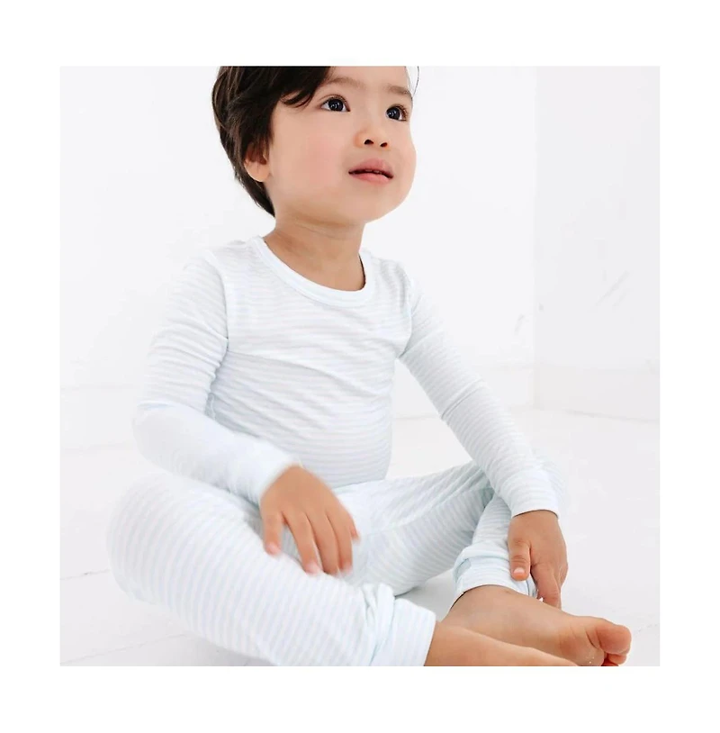 Motette Toddler Boys Cloud Stripe Pajama Set