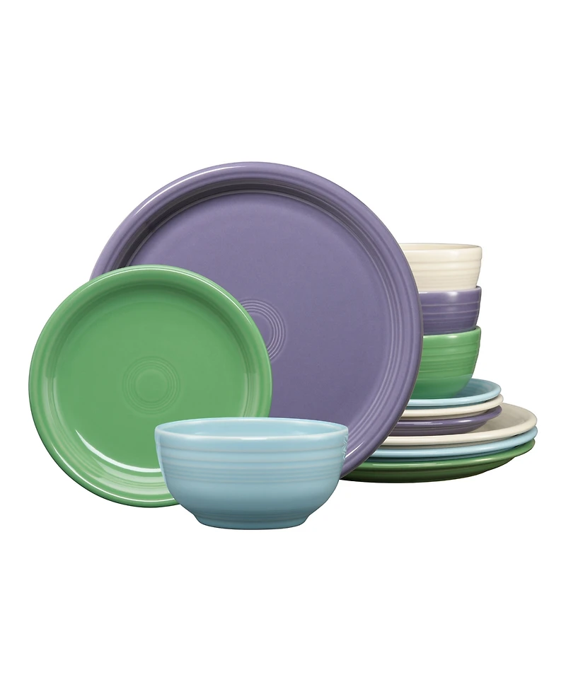 Fiesta Lavender Fields Bistro Coupe 12-Pc. Dinnerware Set, Service For 4