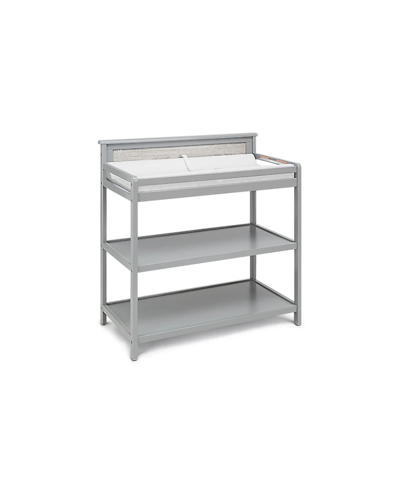 Flynama Modern Changing Table Nursery Storage Unit with Safety Rails and Two Shelves