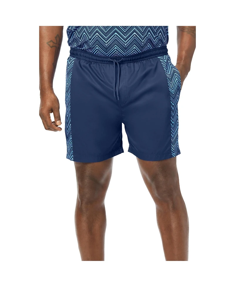 KingSize Big & Tall Contrast Swim Shorts With Super Stretch Liner