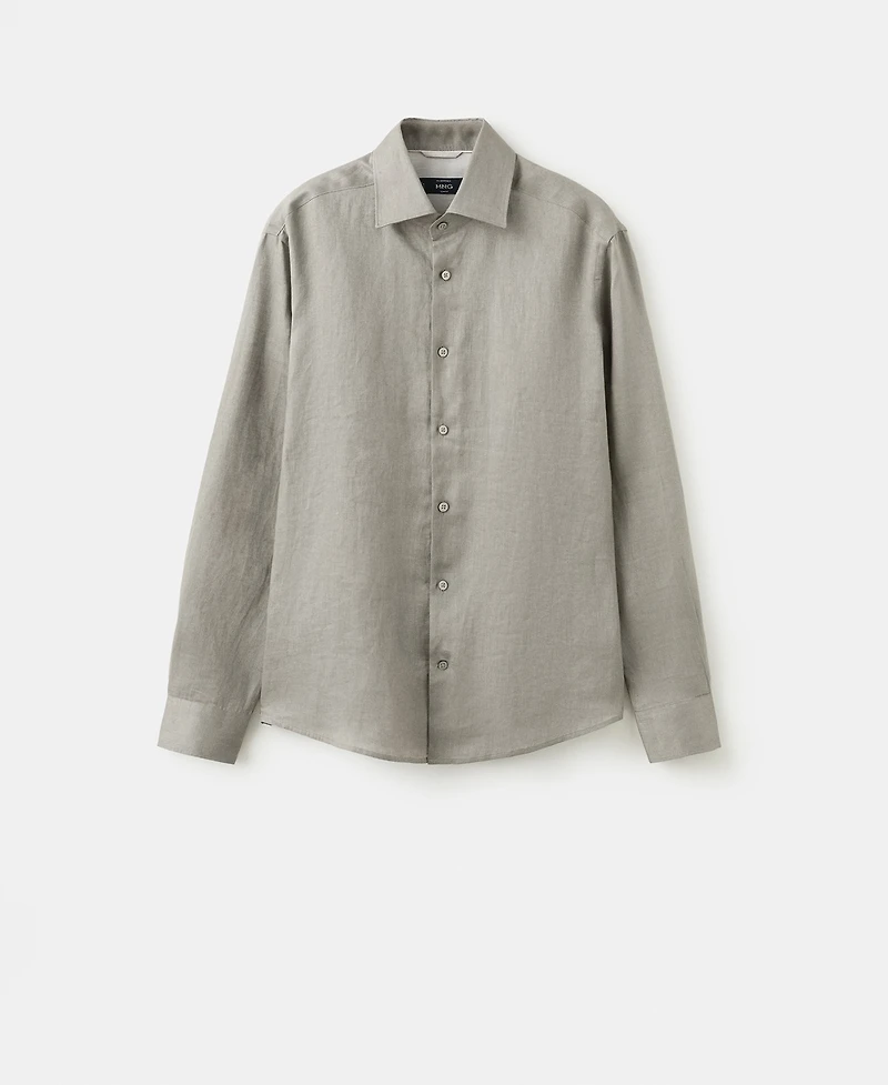 Mango Men's Linen Slim-Fit Shirt
