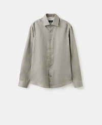 Mango Men's Linen Slim-Fit Shirt